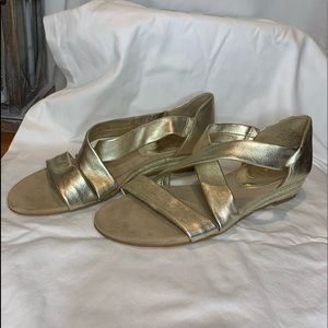 Anne Klein ‘Aknicco’ Gold Sandals